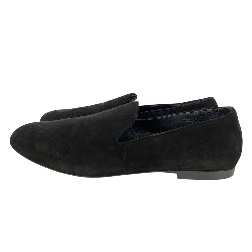 Vince Camuto Women Black Velvet Flat shoes Slip On Made In Italy Size 6M